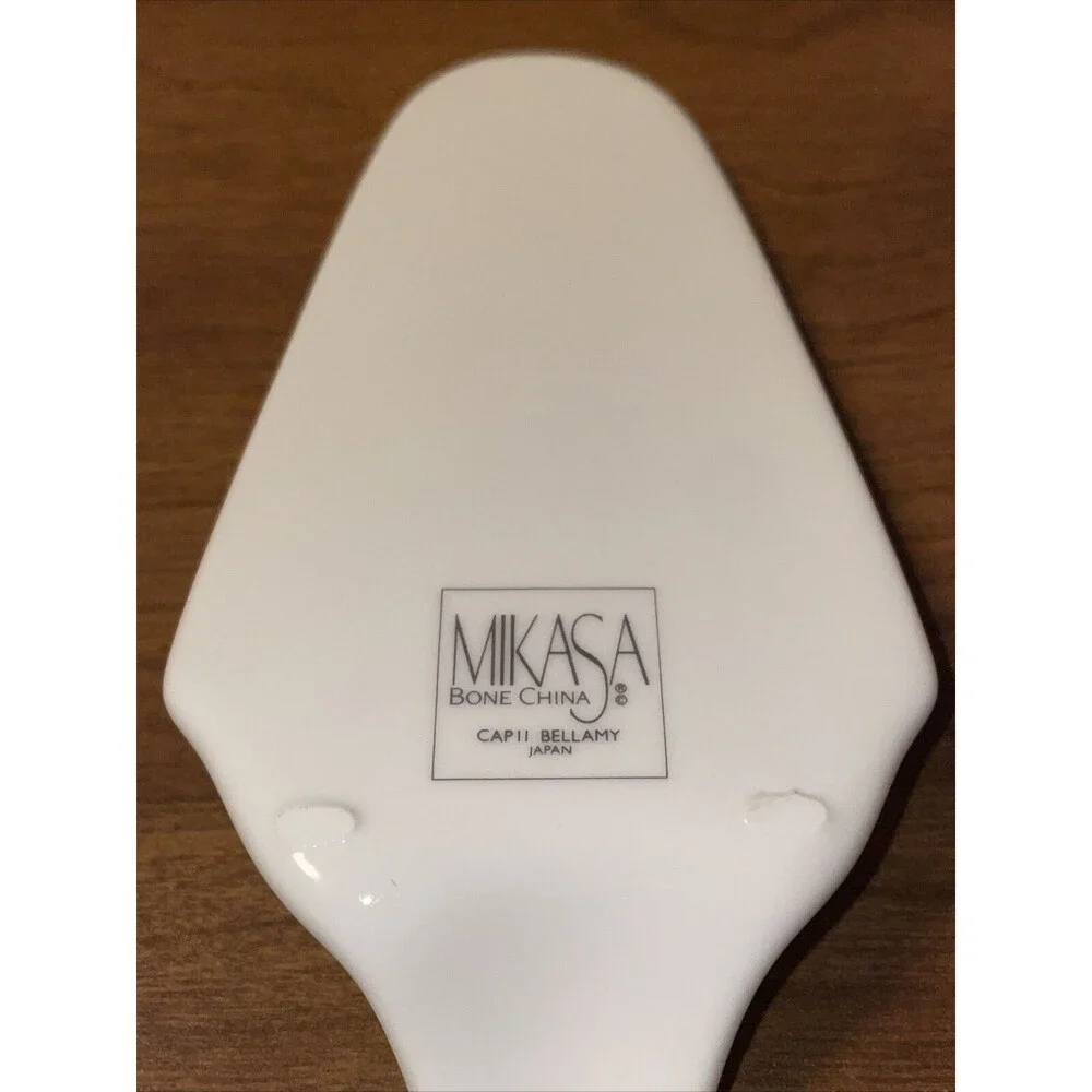 Vtg Mikasa Bellamy Pie Cake Server Lifter Bone China FX045 Pink Lily Japan MIJ